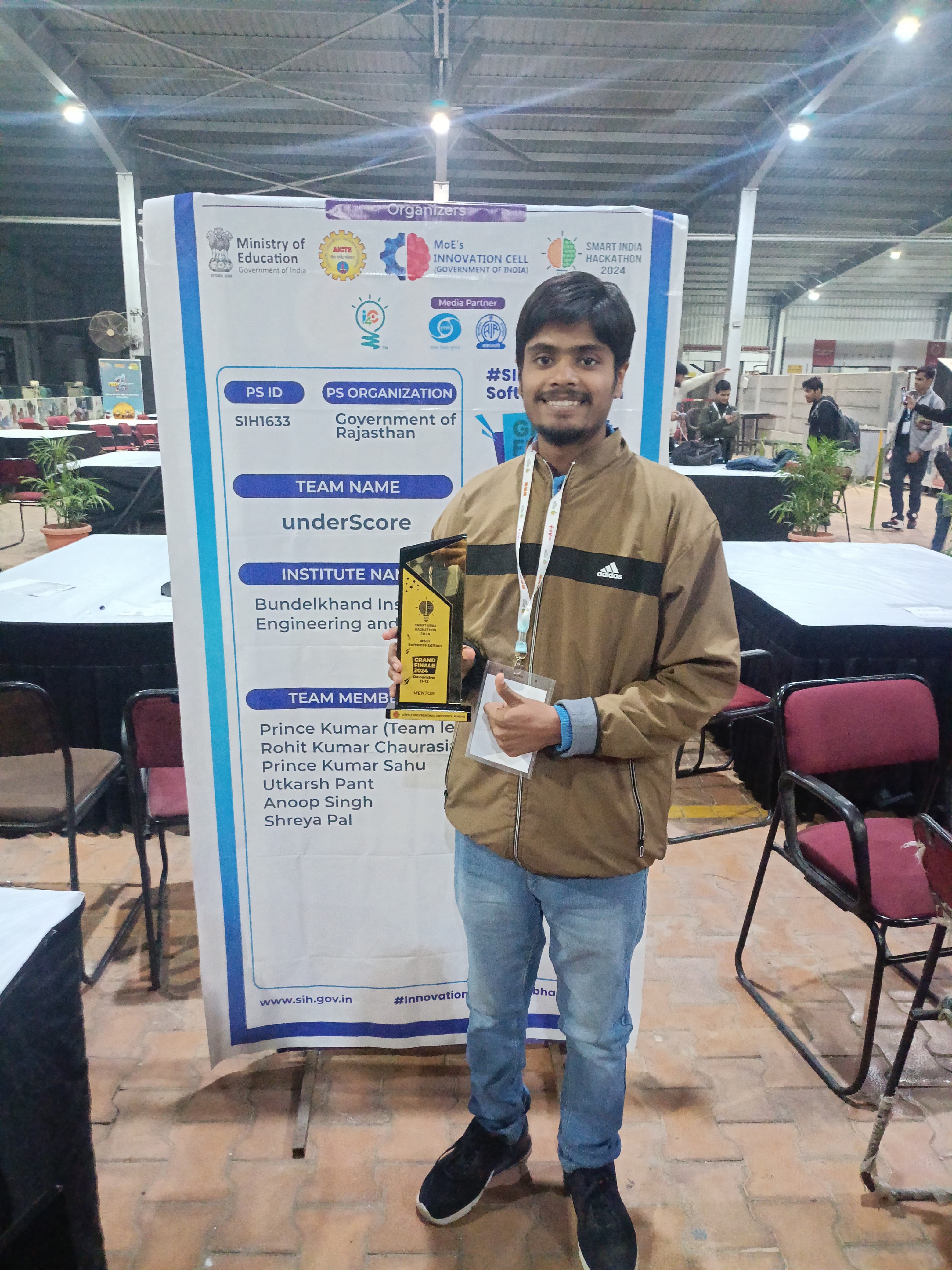 Smart India Hackathon 2024 Winner - Image 1